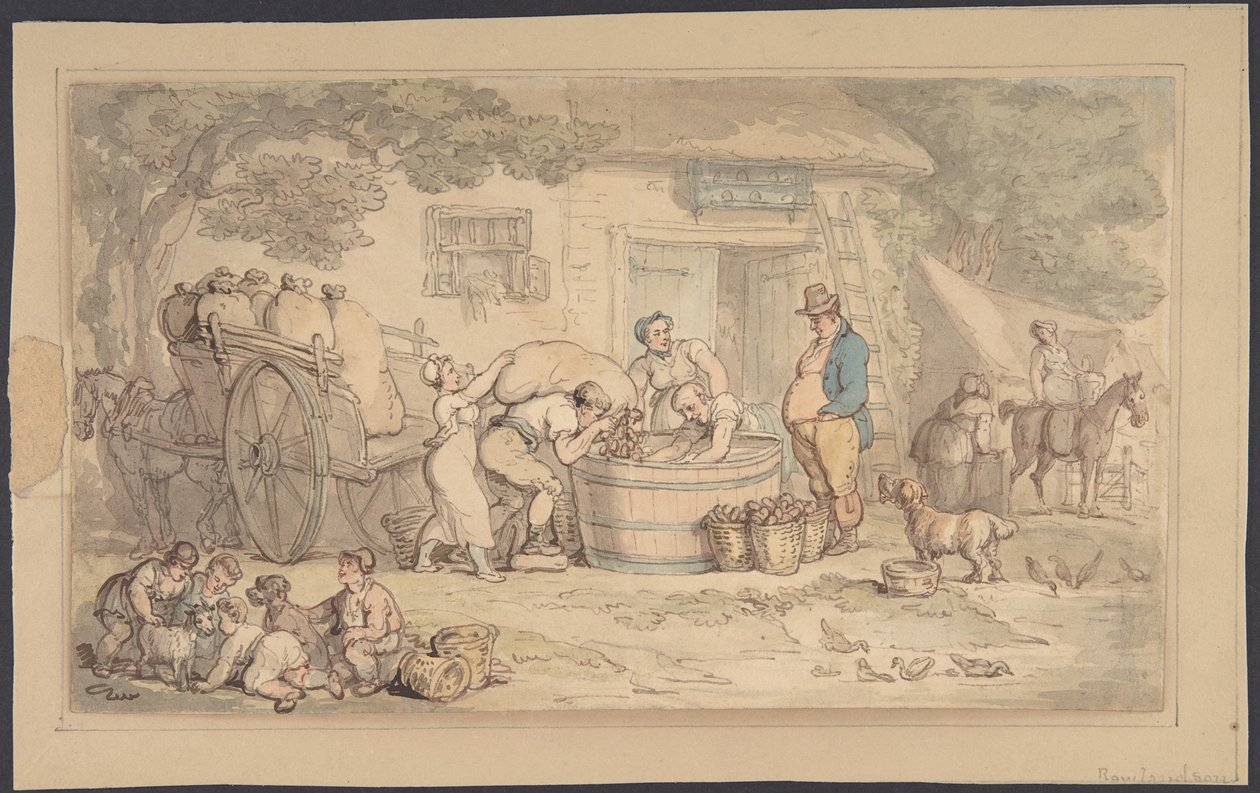 Landbrugsscene af Thomas Rowlandson