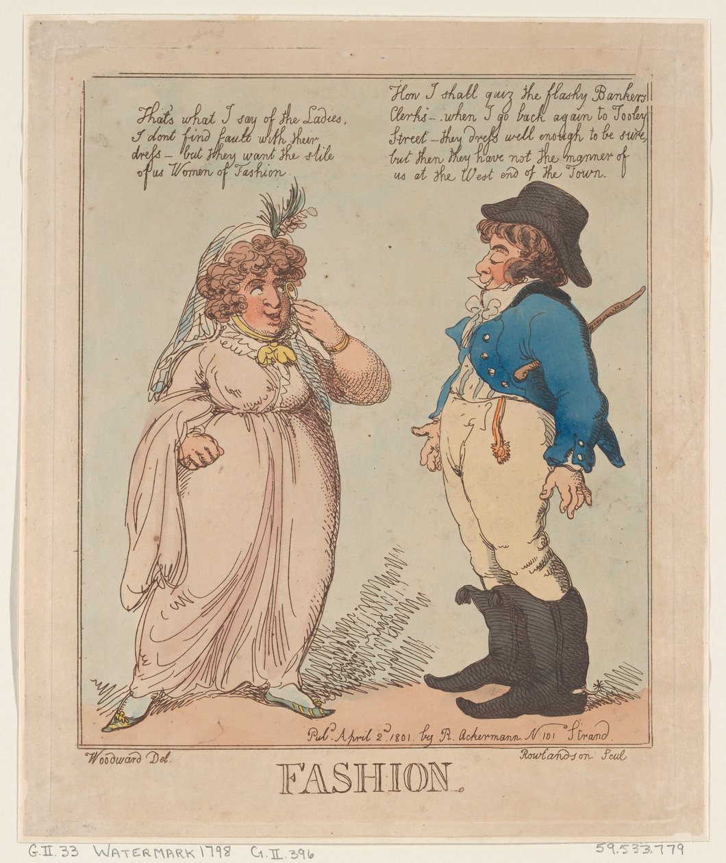 Mode, 2. april 1801., 2. april 1801. af Thomas Rowlandson