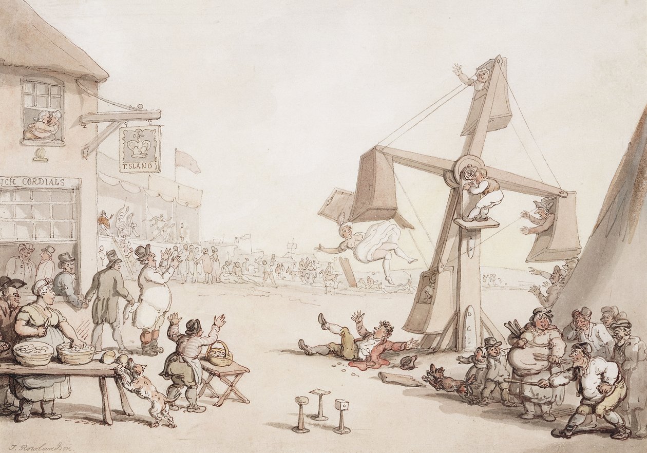 Figurer på en messe, 1803 af Thomas Rowlandson