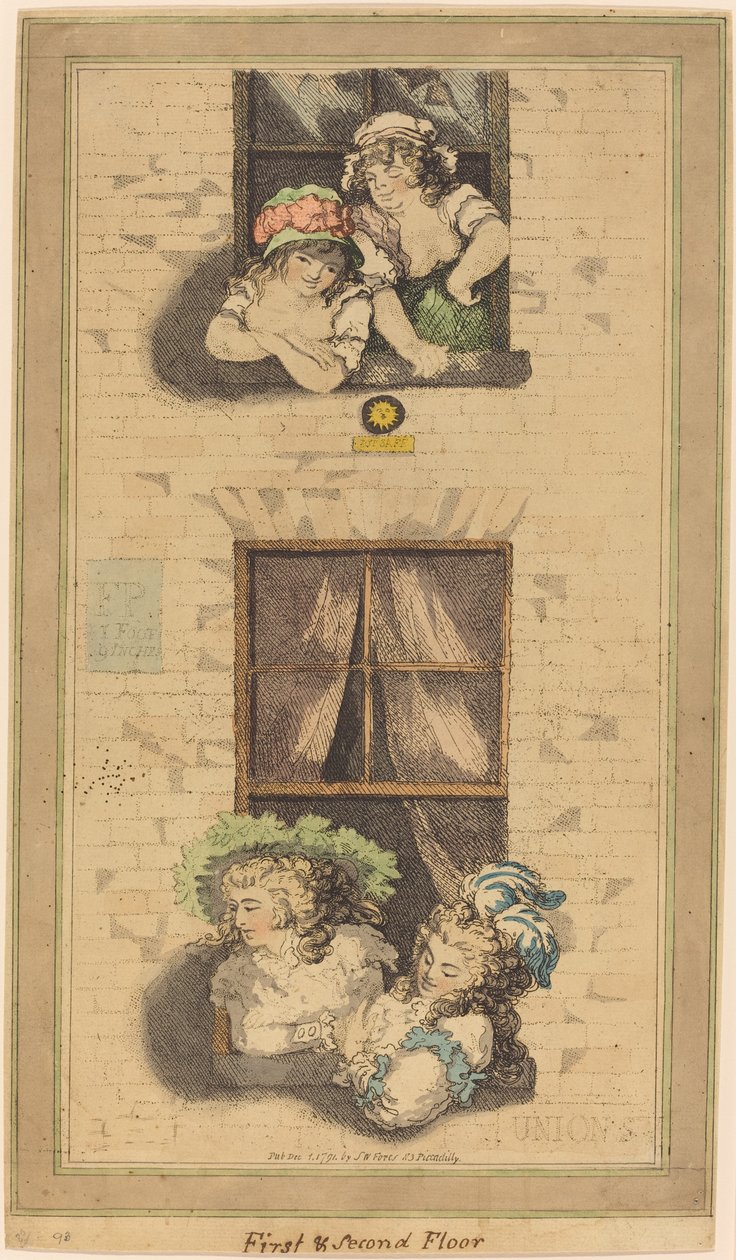 Første og anden sal af Thomas Rowlandson