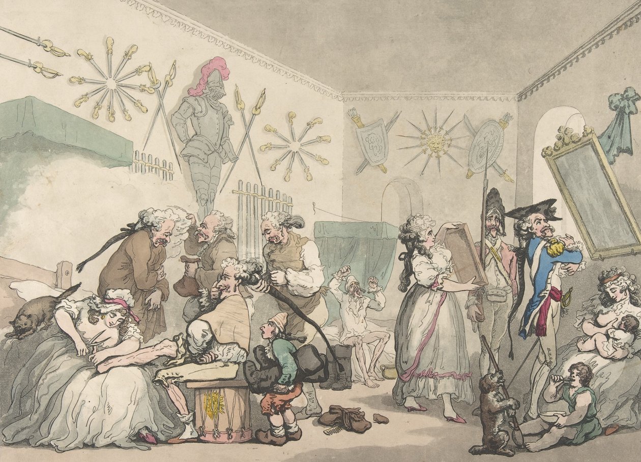 Franske Kaserne, 12. august 1791., 12. august 1791 af Thomas Rowlandson