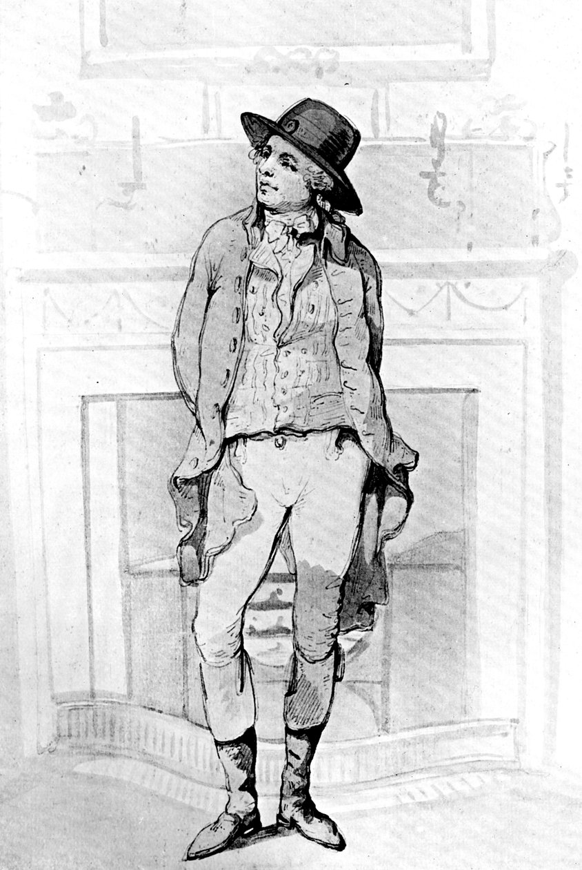 George Morland, 1786. af Thomas Rowlandson