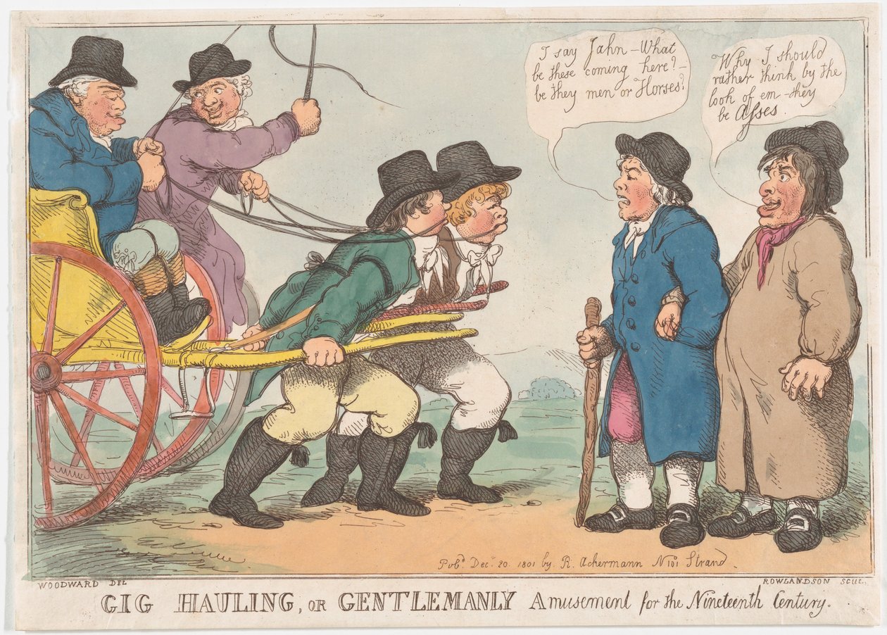 Gig Hauling, eller Gentlemanly Amusement for the Nineteenth Century, 3. april 1801., 3. april 1801. af Thomas Rowlandson