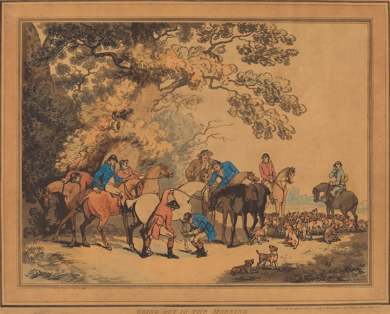 Går ud om morgenen af Thomas Rowlandson