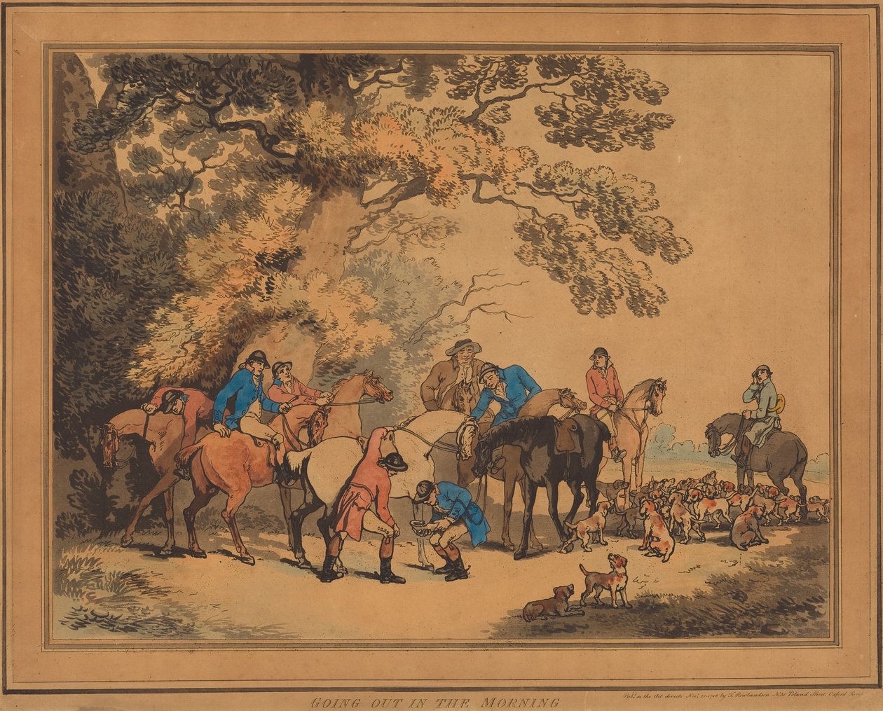 At gå ud om morgenen af Thomas Rowlandson
