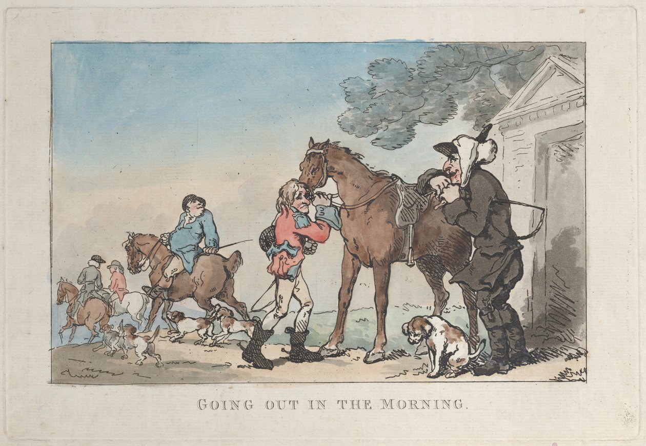 Går ud om morgenen, 1787., 1787. af Thomas Rowlandson