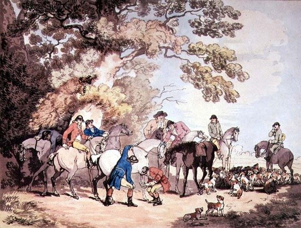 Går ud om morgenen af Thomas Rowlandson