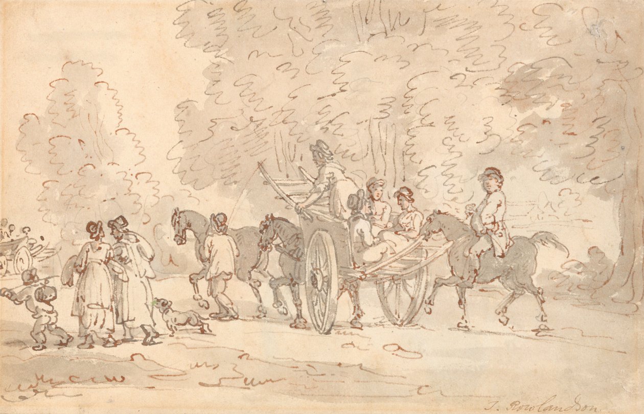 På vej til markedet af Thomas Rowlandson