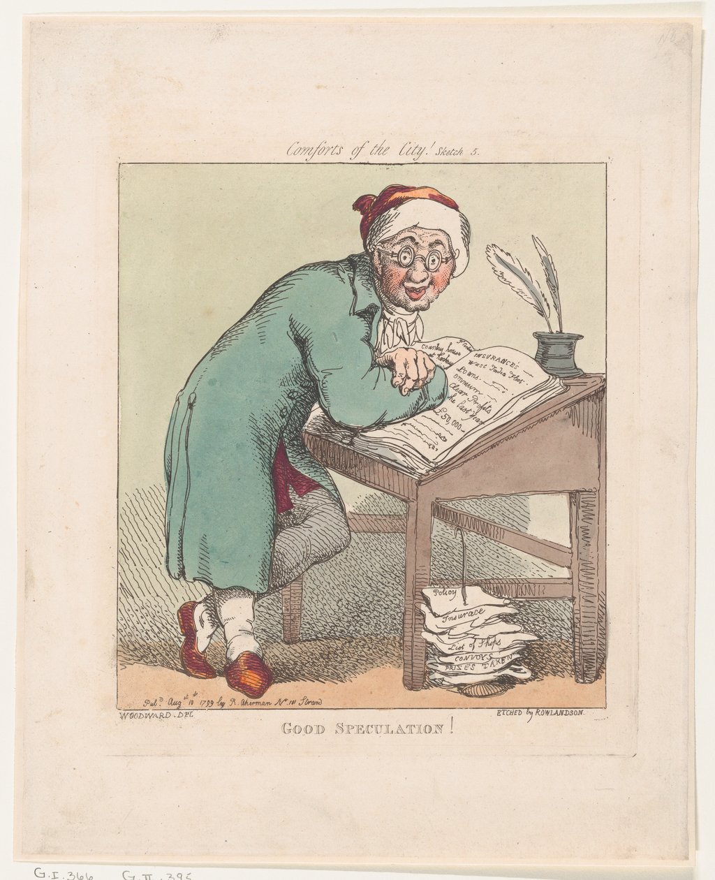 God spekulation!, 10. august 1799., 10. august 1799. af Thomas Rowlandson