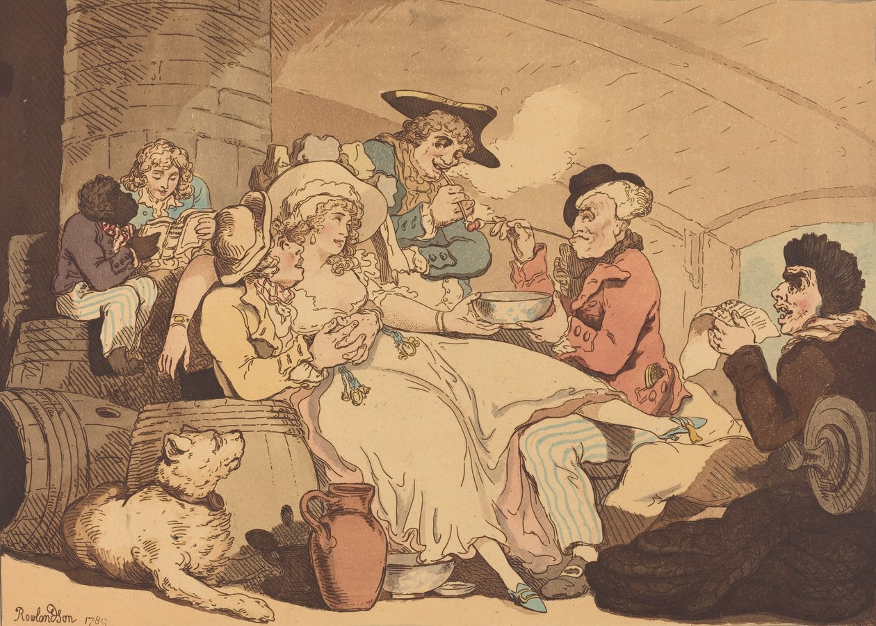 Grog om bord, 1789. af Thomas Rowlandson