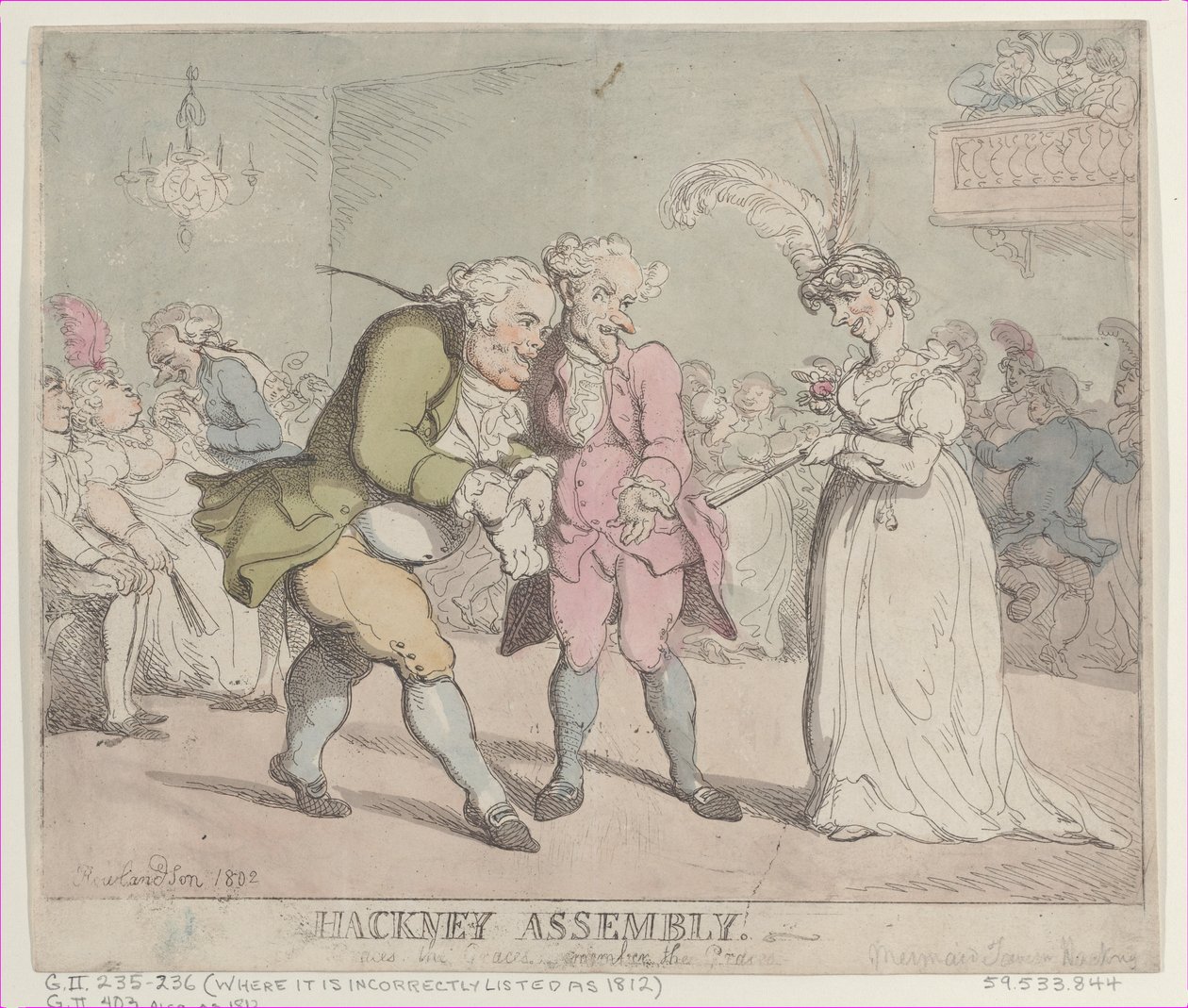 Hackney Assembly, 1802., 1802. af Thomas Rowlandson