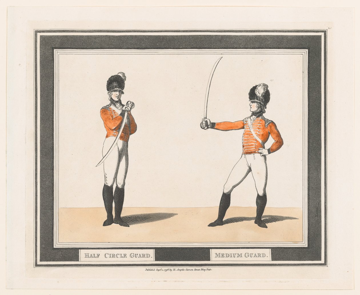 Halvcirkelvagt, middelvagt, 1. september 1798., 1. september 1798. af Thomas Rowlandson
