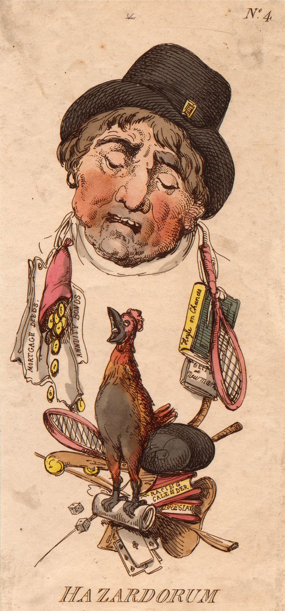 Overskrifter: Hazardorum af Thomas Rowlandson