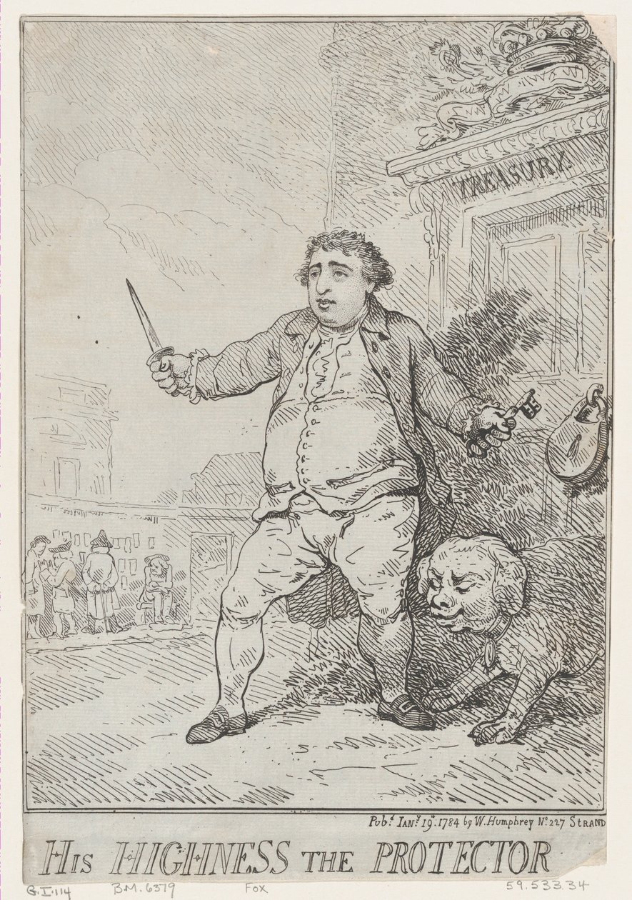 Hans Højhed Beskytteren, 19. januar 1784., 19. januar 1784. af Thomas Rowlandson
