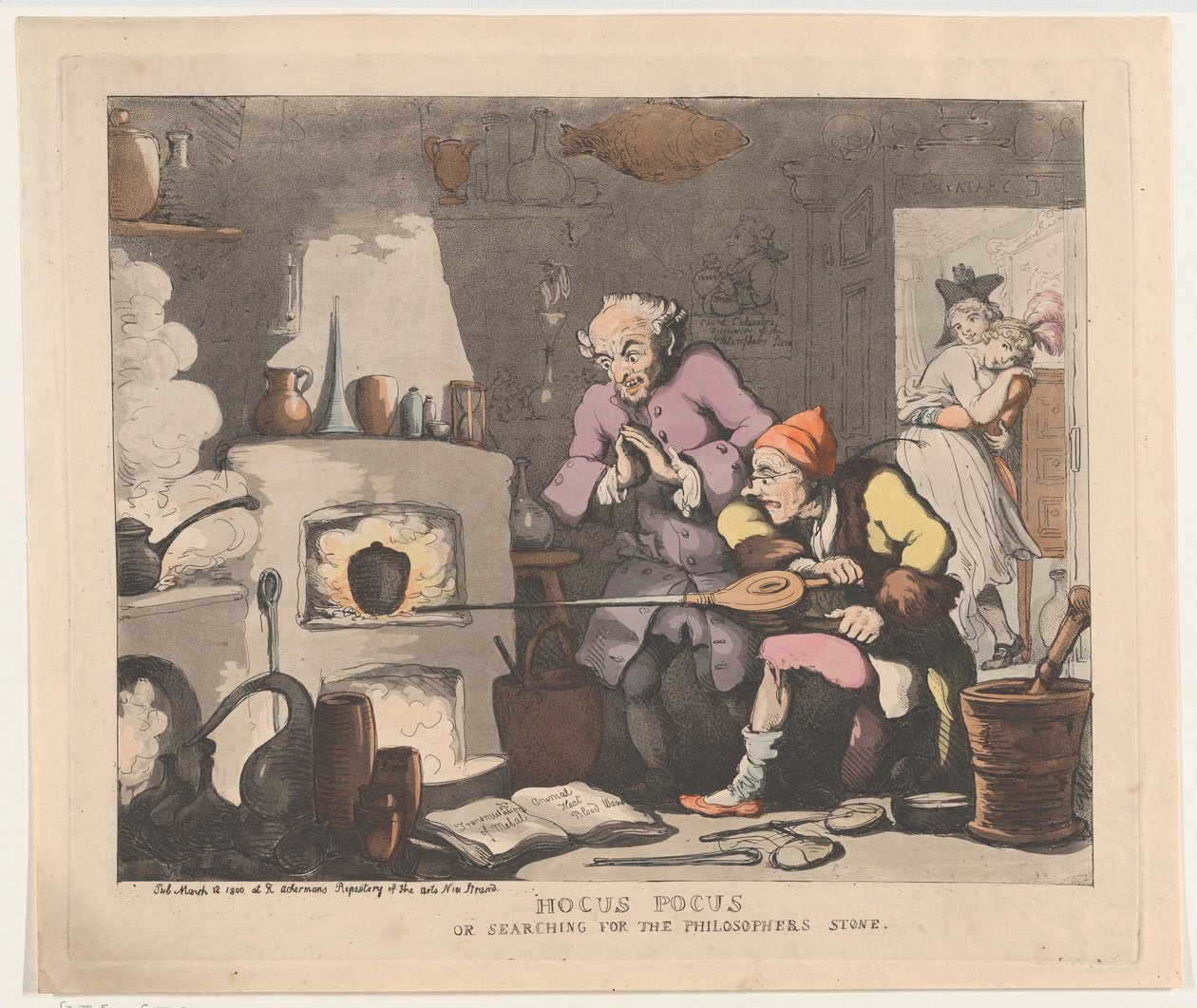 Hokus Pokus, eller Søgning efter De Vises Sten, 12. marts 1800., 12. marts 1800. af Thomas Rowlandson