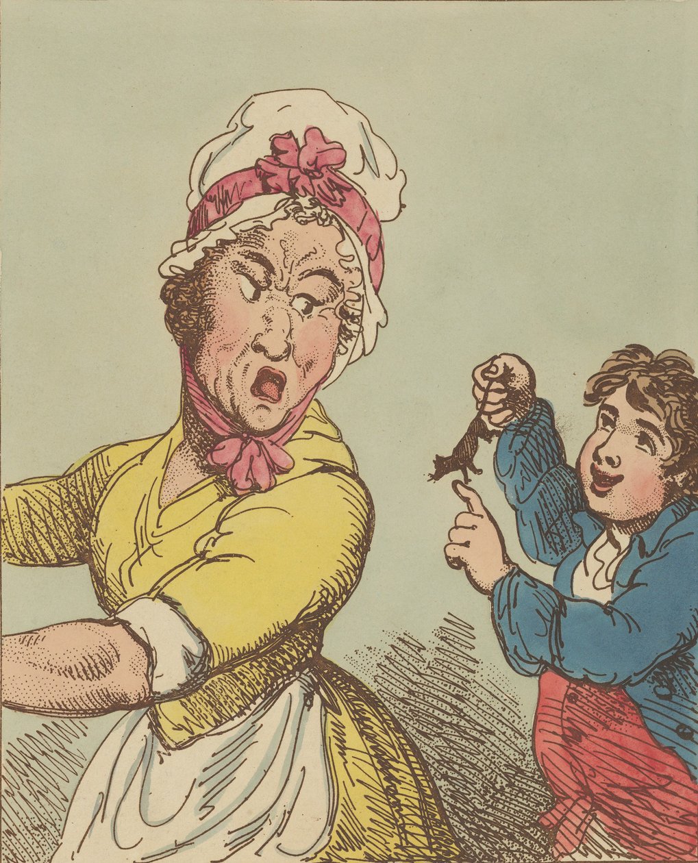 Rædsel, 1. januar 1800., 1. januar 1800. af Thomas Rowlandson