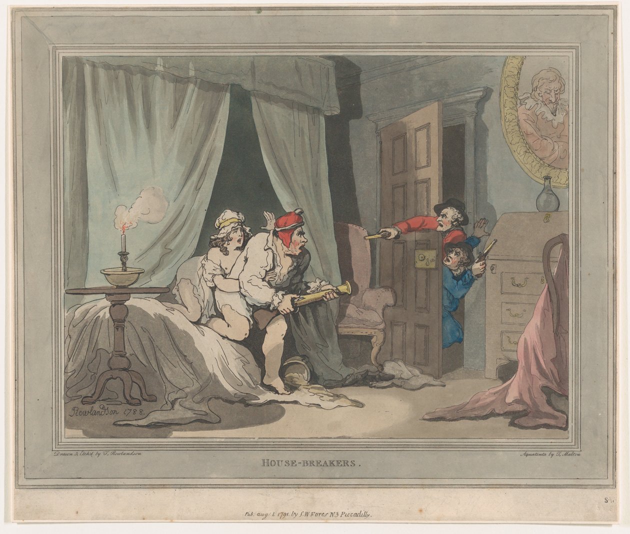 Husbrydere, 1. august 1791., 1. august 1791 af Thomas Rowlandson