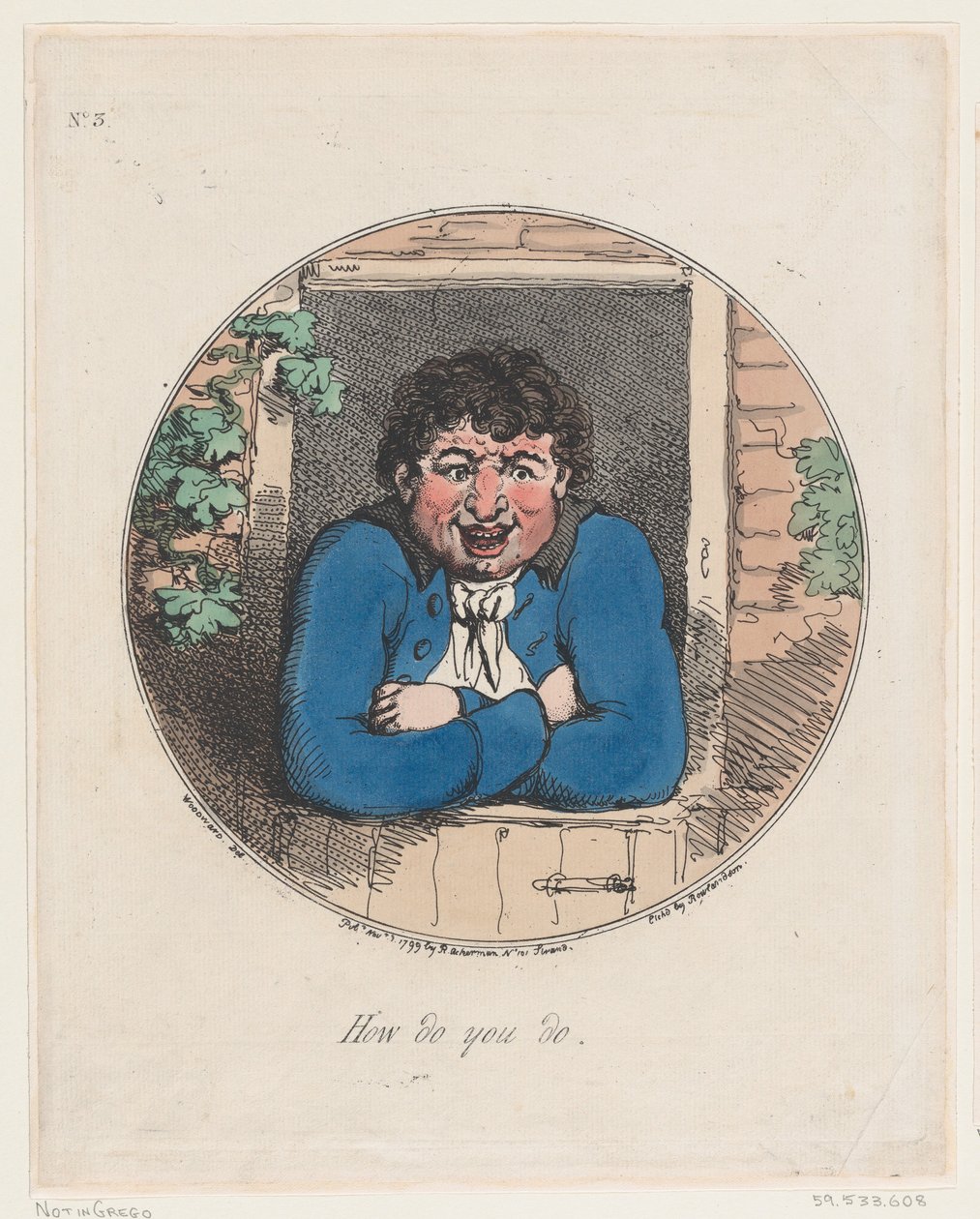 Hvordan har du det, 1. november 1799., 1. november 1799. af Thomas Rowlandson