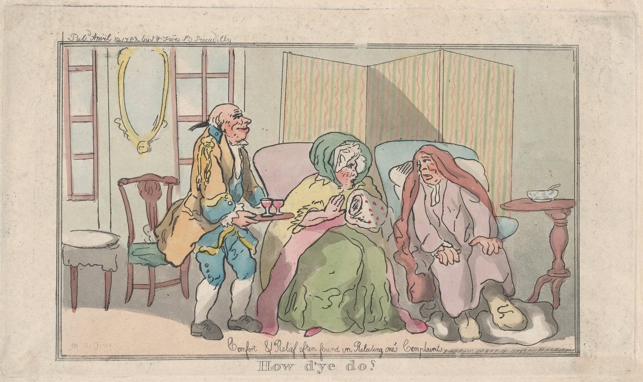 Hvordan har du det, 10. april 1792., 10. april 1792. af Thomas Rowlandson