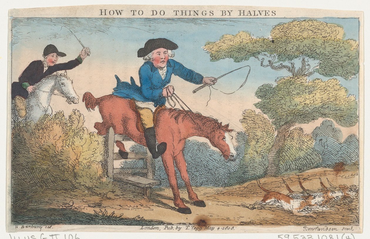 How to Do Things af Halves, 4. maj 1808., 4. maj 1808. af Thomas Rowlandson