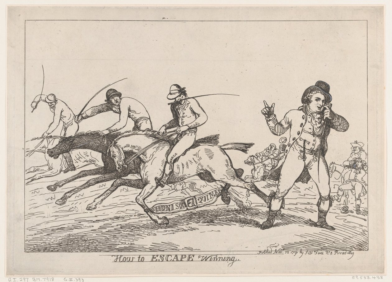 Sådan undslipper du at vinde, 22. november 1791., 22. november 1791. af Thomas Rowlandson