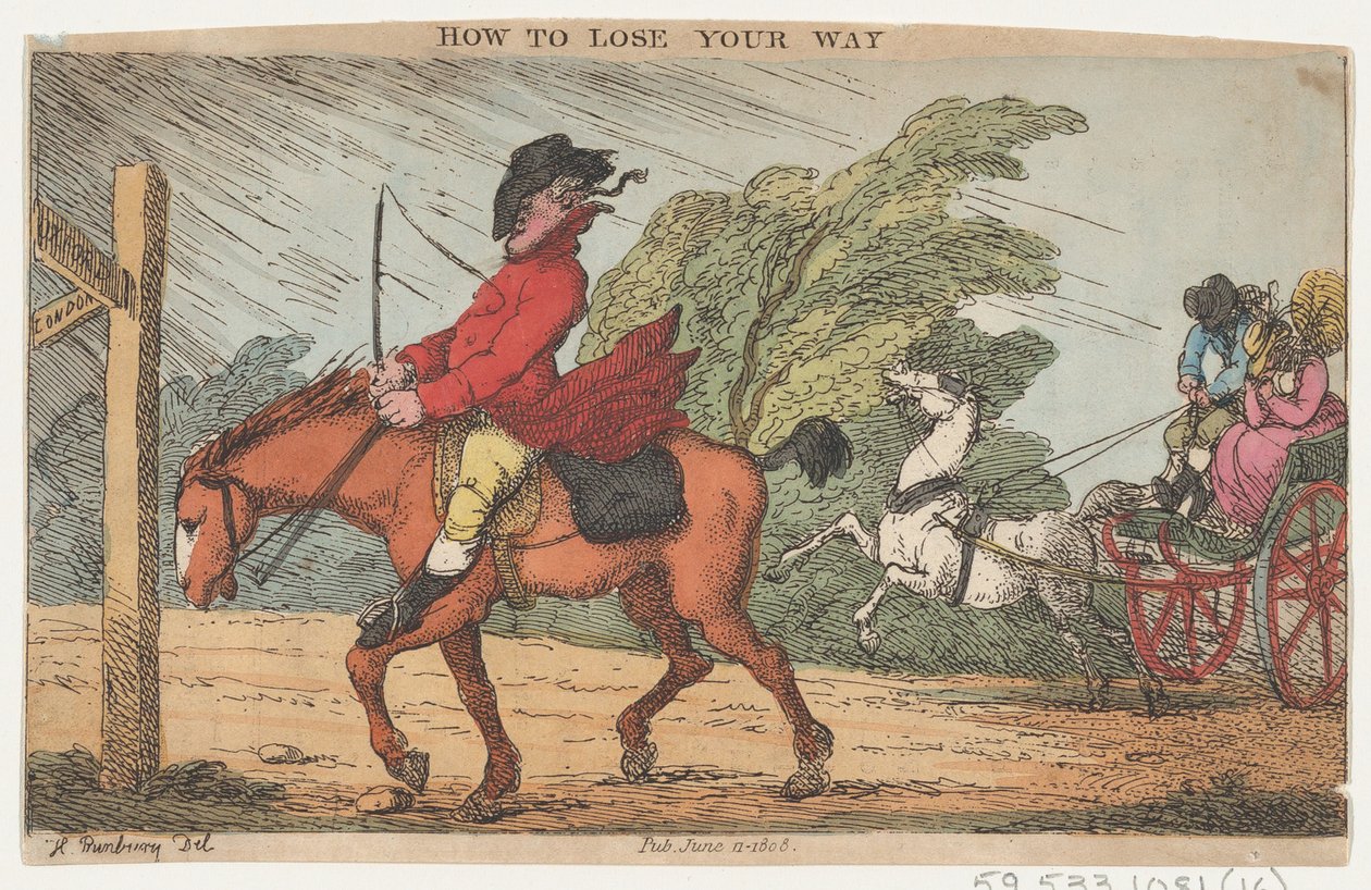 How to Lose Your Way, 11. juni 1808., 11. juni 1808. af Thomas Rowlandson