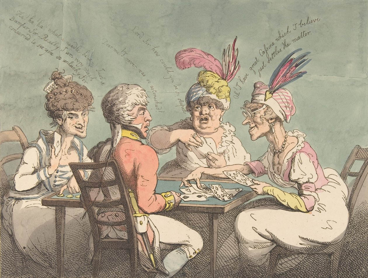 Hvordan man plukker en gås, 10. juni 1802., 10. juni 1802. af Thomas Rowlandson