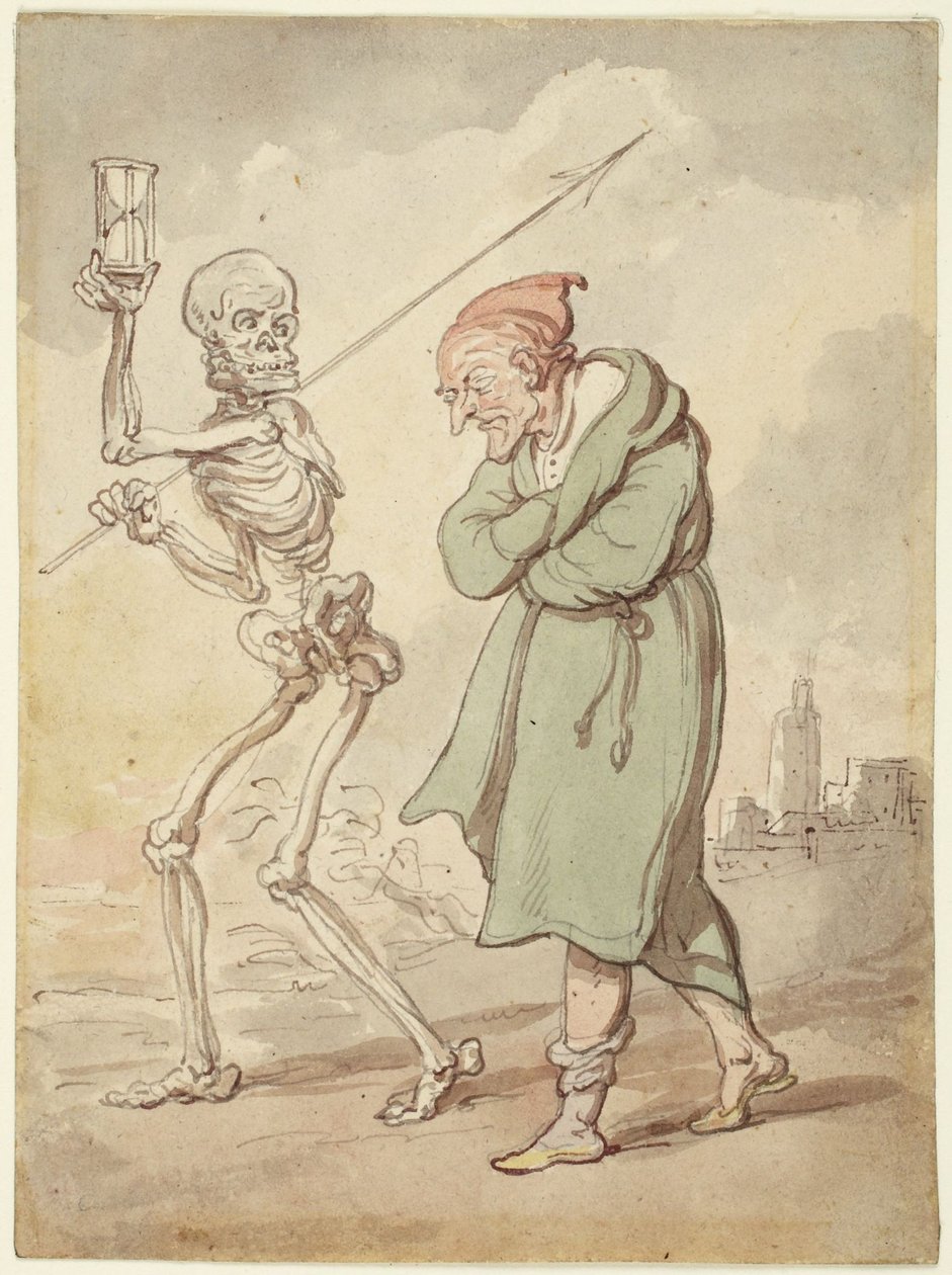 Illustration til »Dødens dans« af Thomas Rowlandson