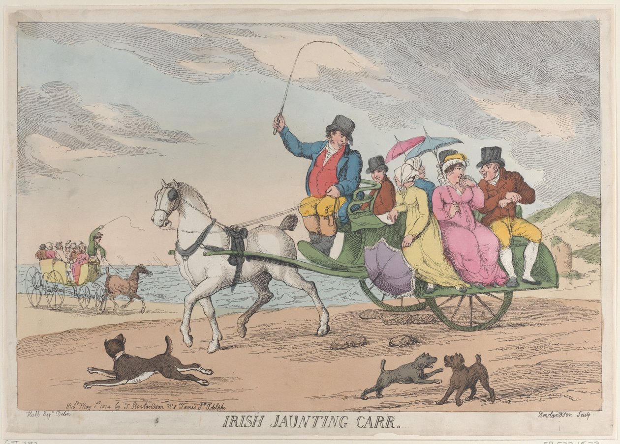 Irsk Jaunting Car, 1. maj 1814., 1. maj 1814. af Thomas Rowlandson