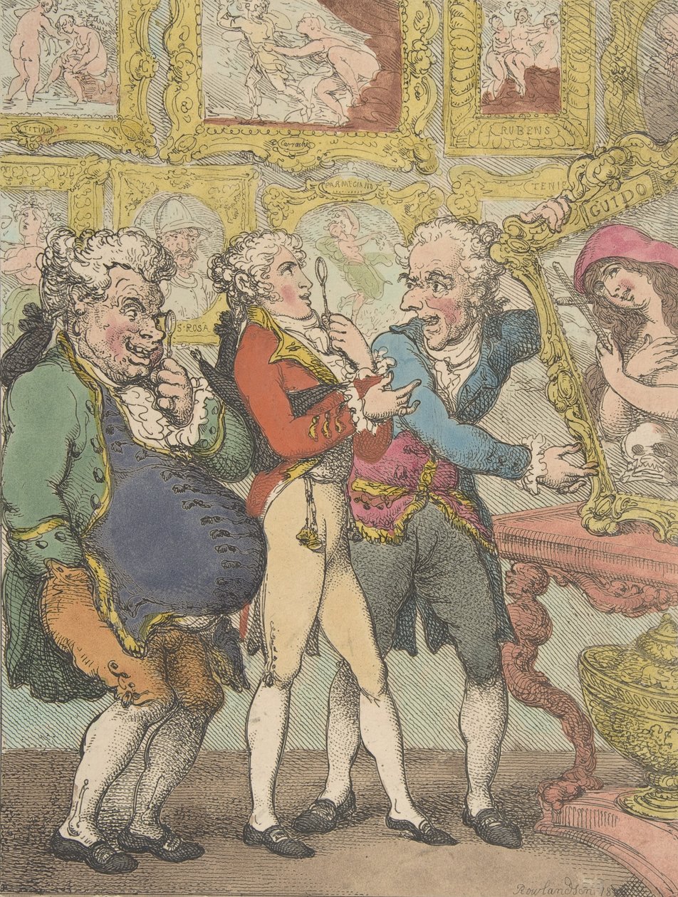 Italienske billedhandlere Humbugging My Lord Anglaise, 30. maj 1812., 30. maj 1812. af Thomas Rowlandson