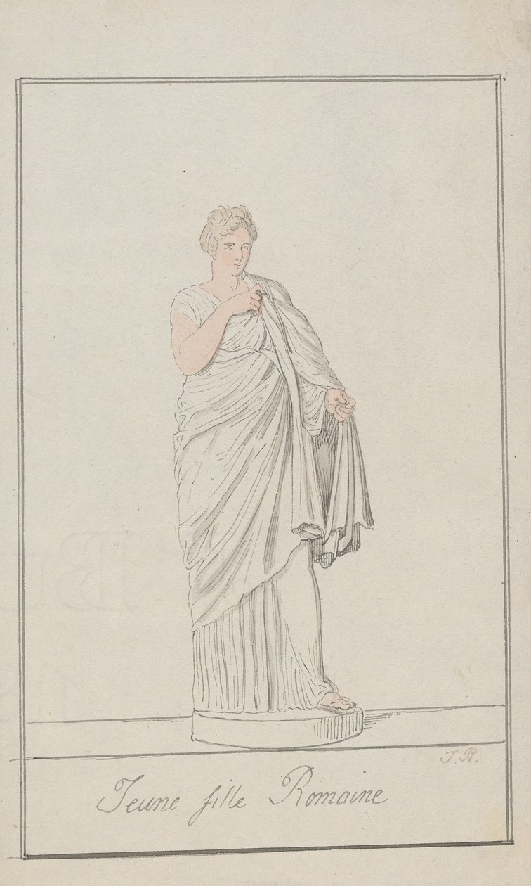 Ung romersk pige af Thomas Rowlandson