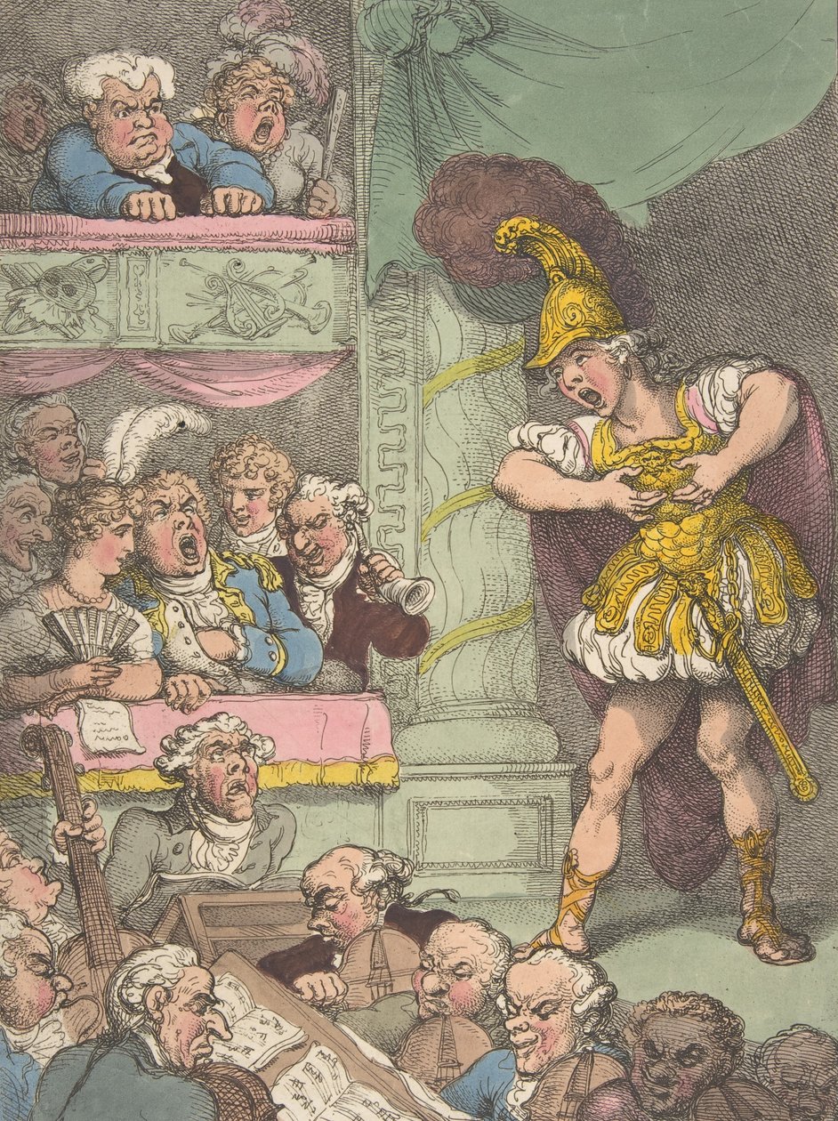 John Bull ved den italienske opera, 2. oktober 1811., 2. oktober 1811. af Thomas Rowlandson