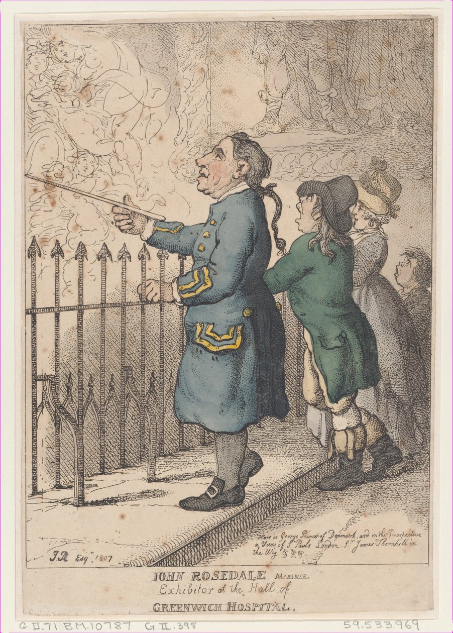 John Rosedale Mariner, udstiller ved Hall of Greenwich Hospital, 26. april 1807., 26. april 1807. af Thomas Rowlandson