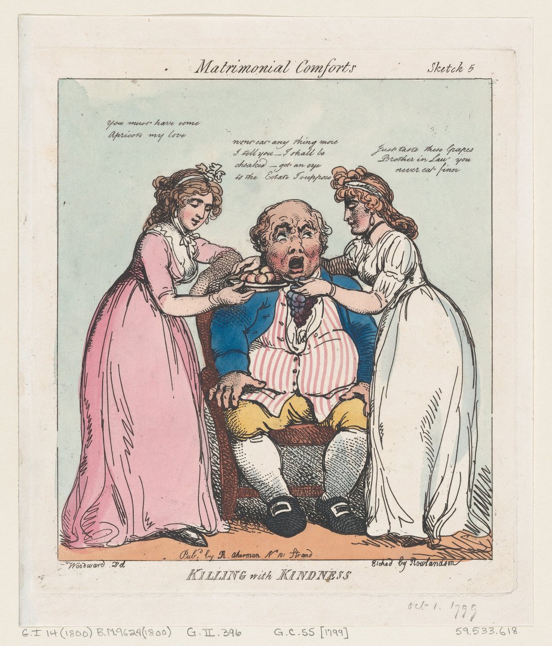 Drab med venlighed, 1. oktober 1799., 1. oktober 1799. af Thomas Rowlandson