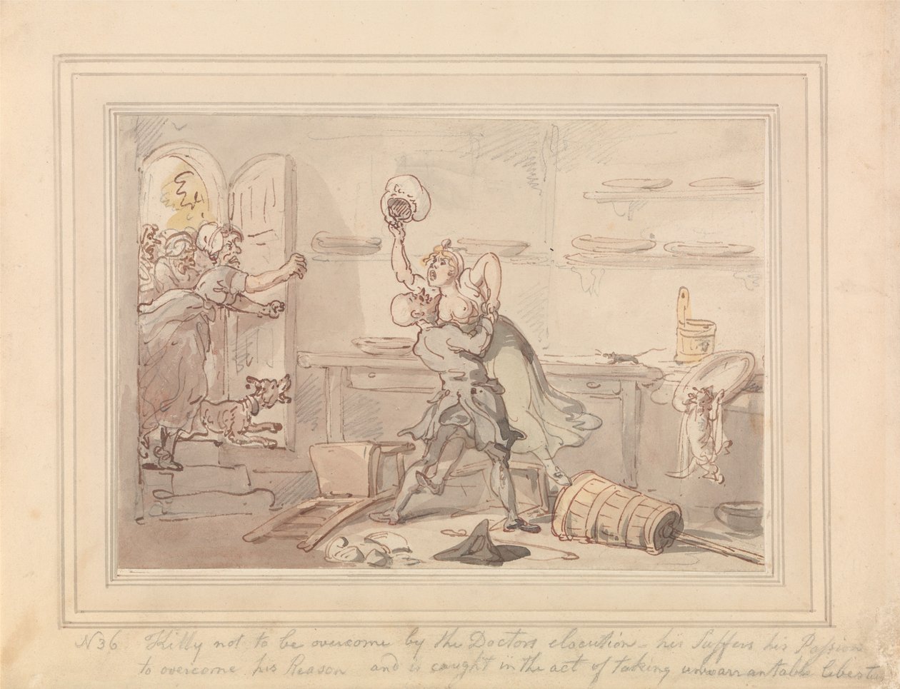 Kitty Overcome af Thomas Rowlandson