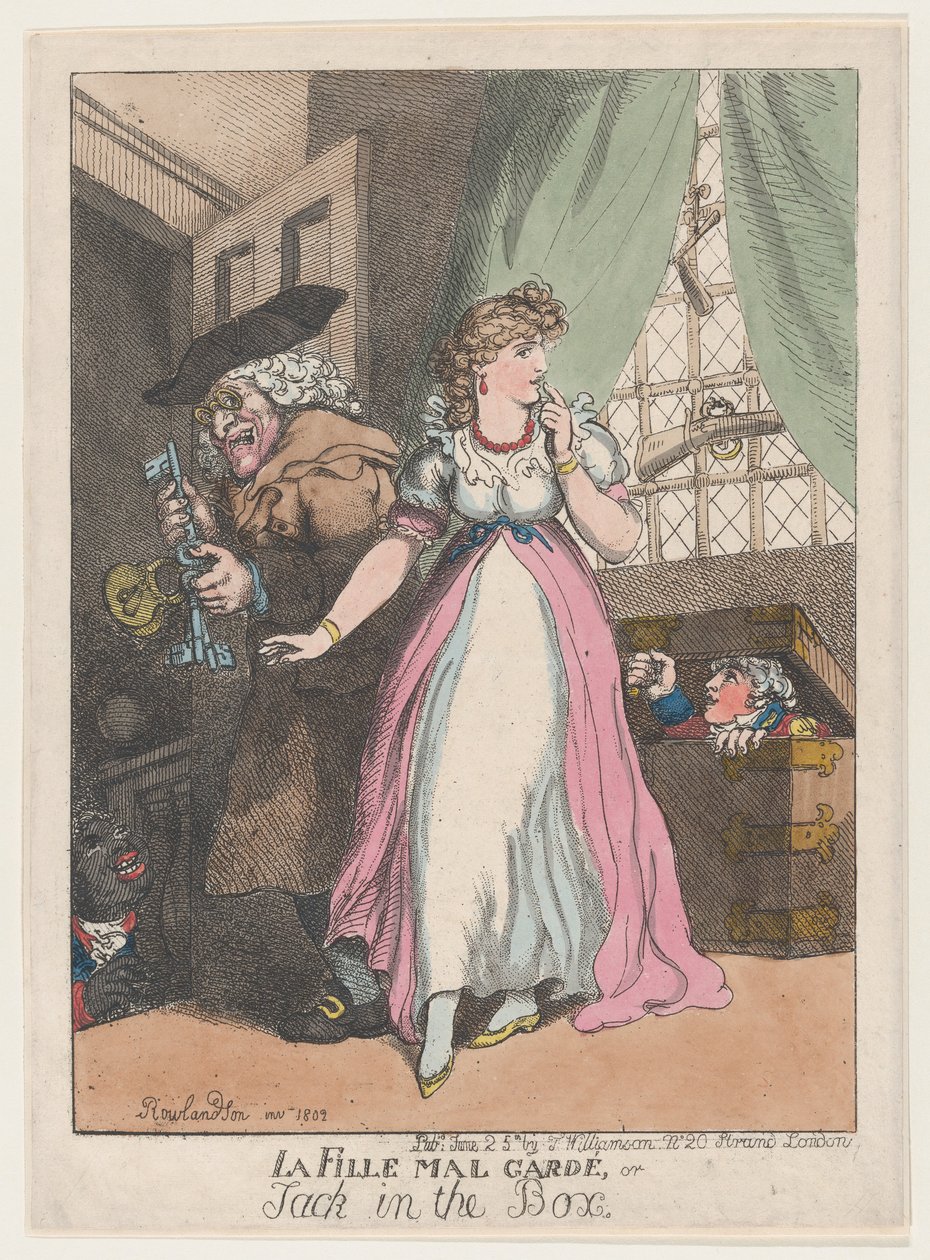 La Fille Mal Gardé, eller Jack in the Box, 25. juni 1802., 25. juni 1802. af Thomas Rowlandson
