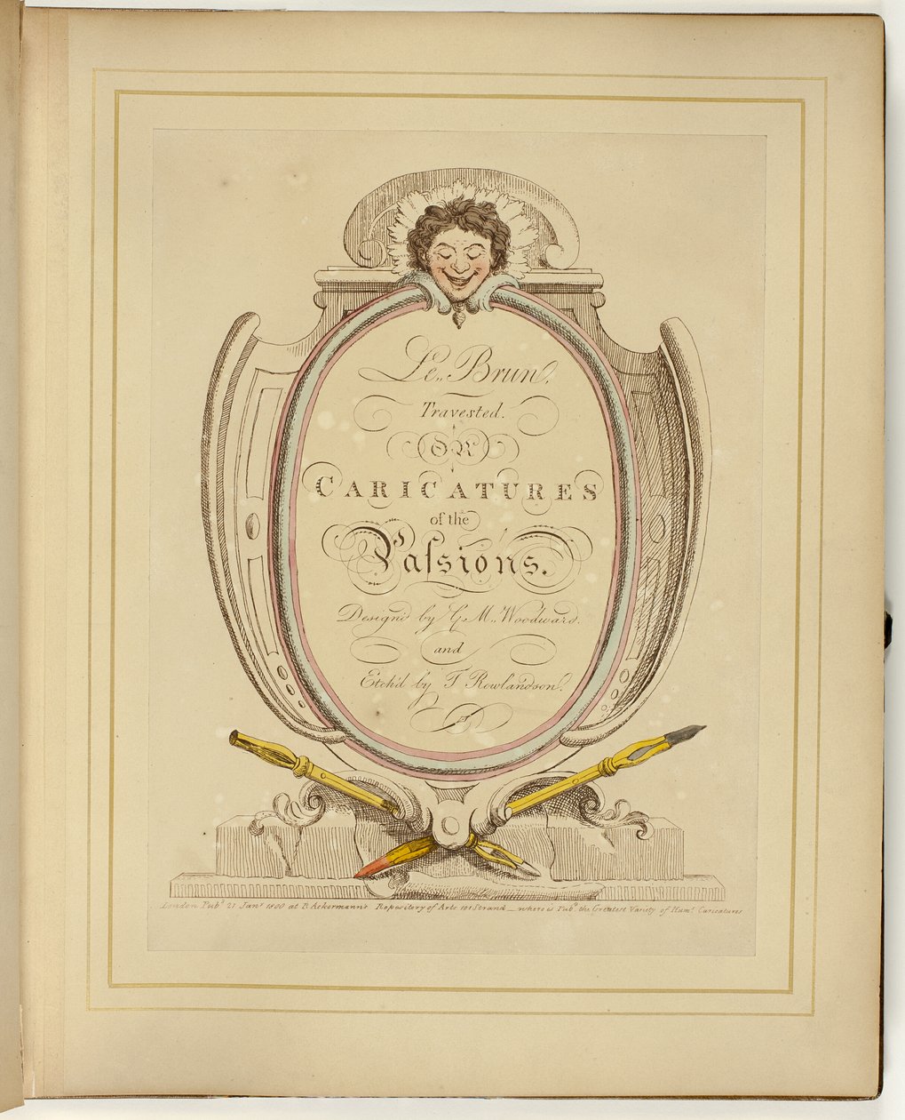 Le Brun Travested, eller karikaturer af passionerne af Thomas Rowlandson