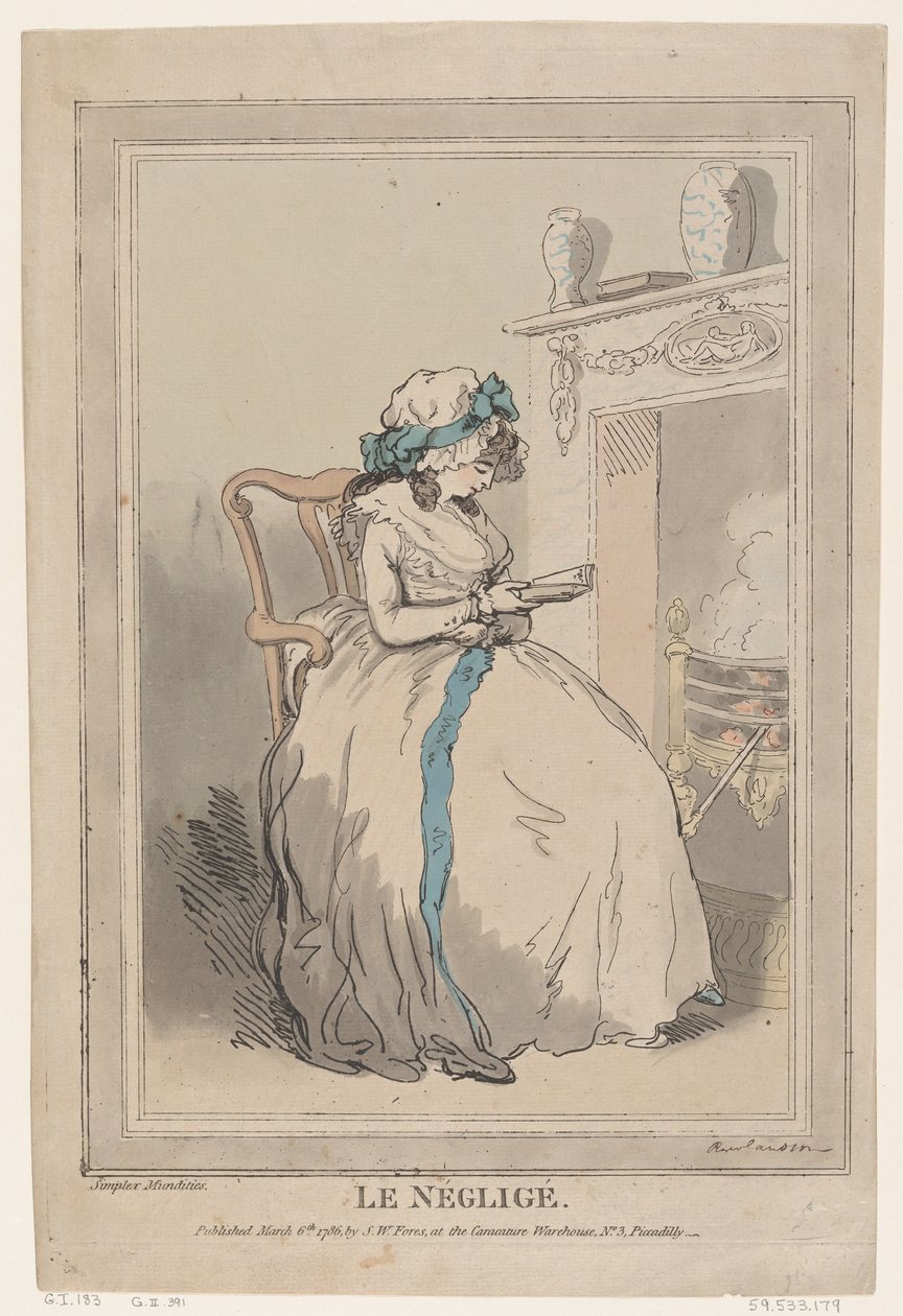 The Negligee, 6. marts 1786., 6. marts 1786. af Thomas Rowlandson
