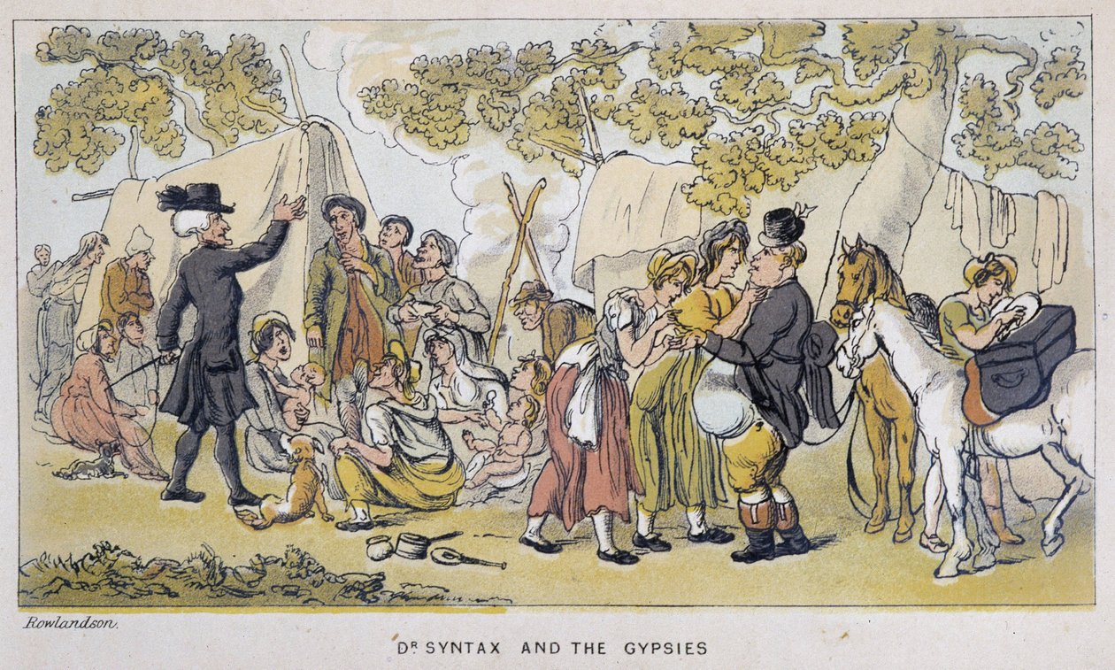 Le docteur et les Gypsies (ou Romanichels) - i "" Doctor Syntax