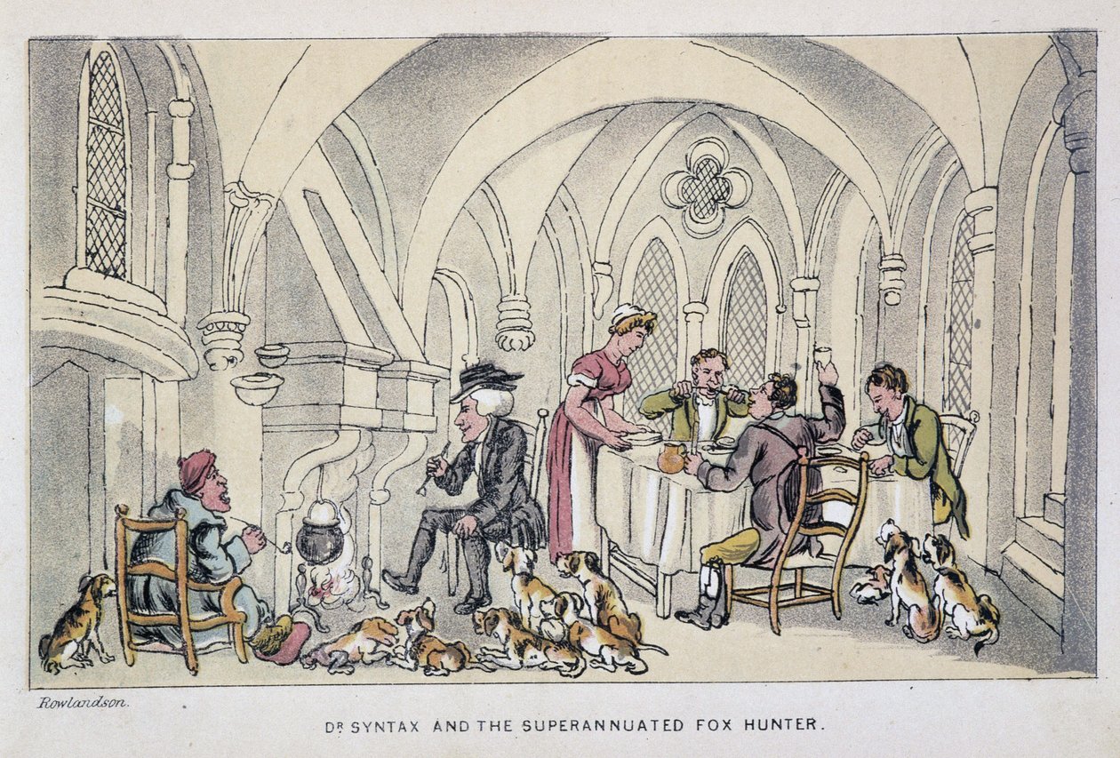 Le docteur à un repas des chasseurs - i "" Doctor Syntax