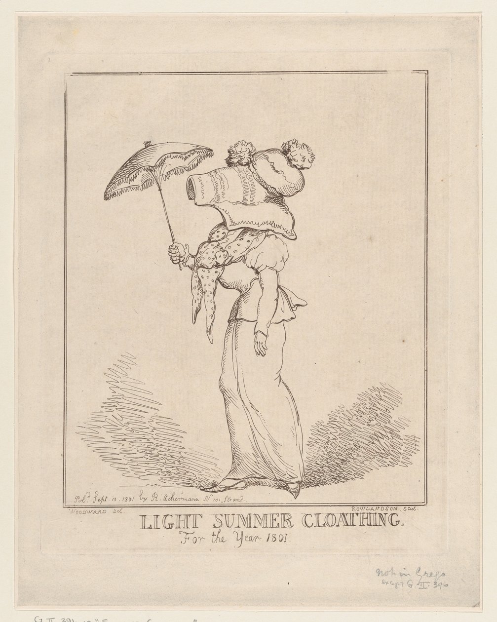 Let sommerbeklædning [sic], 10. september 1801., 10. september 1801. af Thomas Rowlandson