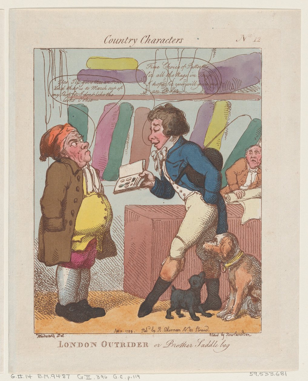 London Outrider, eller Brother Saddlebag, 10. september 1799., 10. september 1799. af Thomas Rowlandson