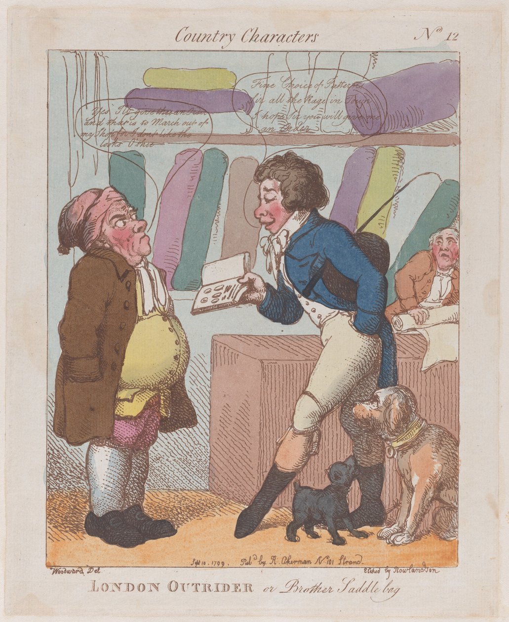 London Outrider, eller Brother Saddlebag, 10. september 1799., 10. september 1799. af Thomas Rowlandson
