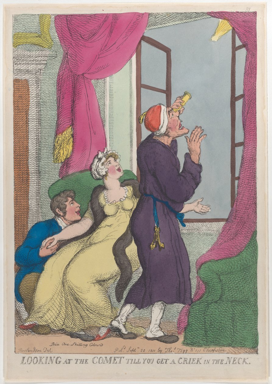 Ser på kometen til du får et knæk i nakken, 20. september 1811., 20. september 1811. af Thomas Rowlandson