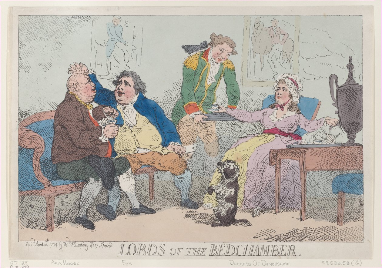 Sengekammerets Herrer, 14. april 1784., 14. april 1784. af Thomas Rowlandson