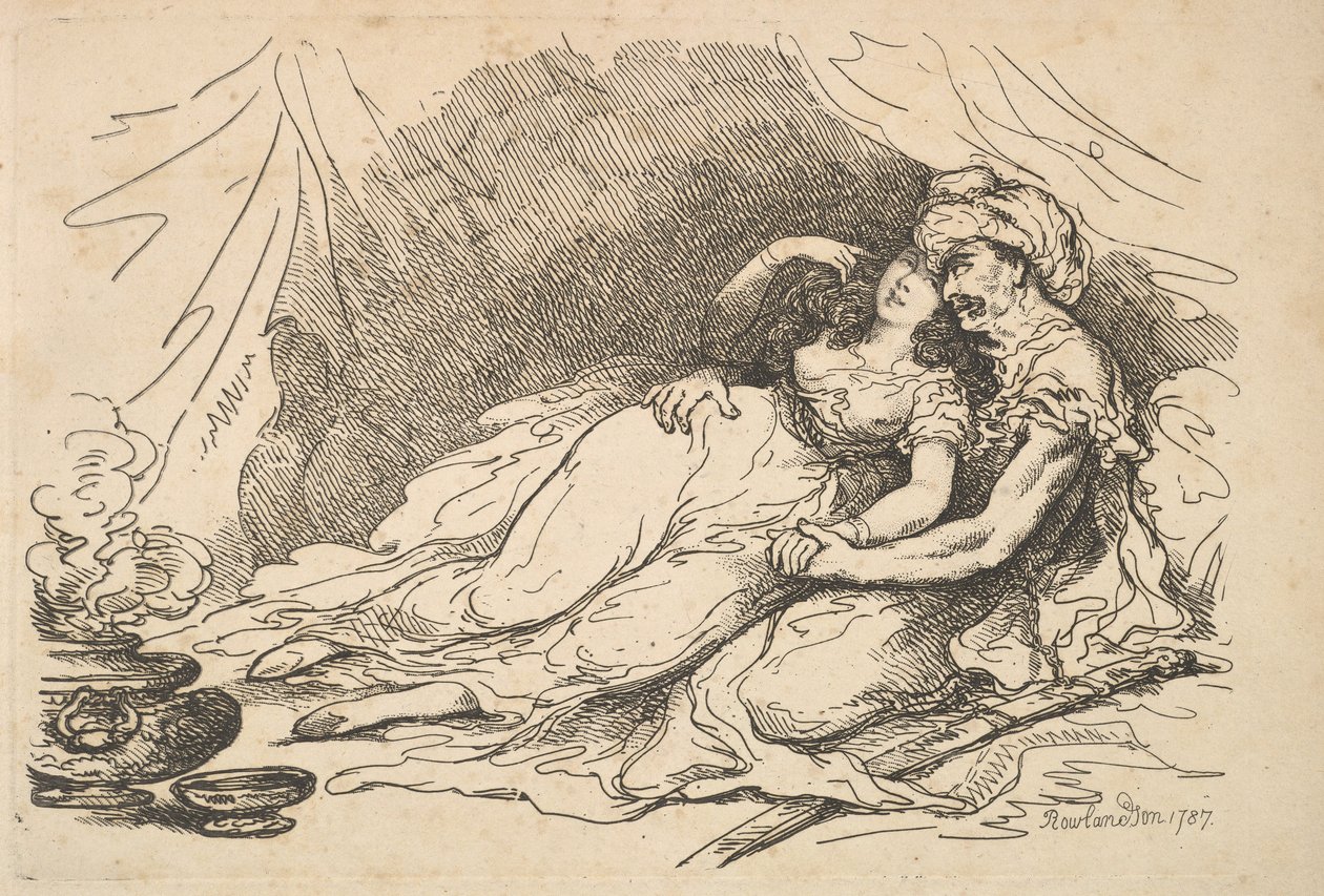 Kærlighed i Østen, 1787. af Thomas Rowlandson