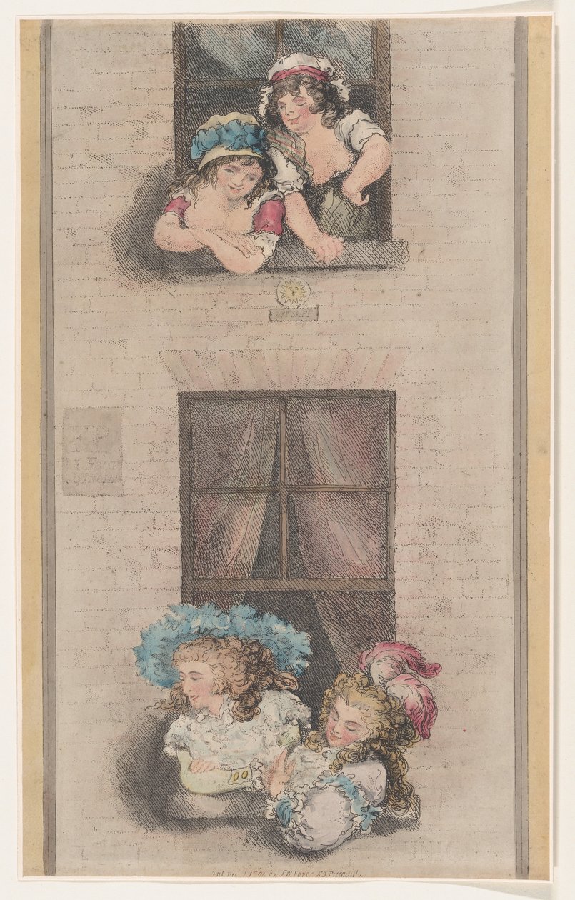 Tjenestepiger og elskerinder, 1. december 1791., 1. december 1791. af Thomas Rowlandson