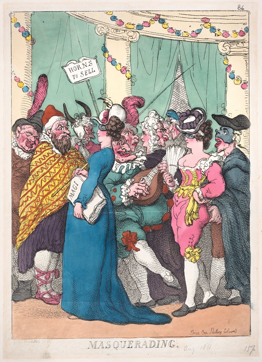 Masquerading, 30. august 1811., 30. august 1811. af Thomas Rowlandson
