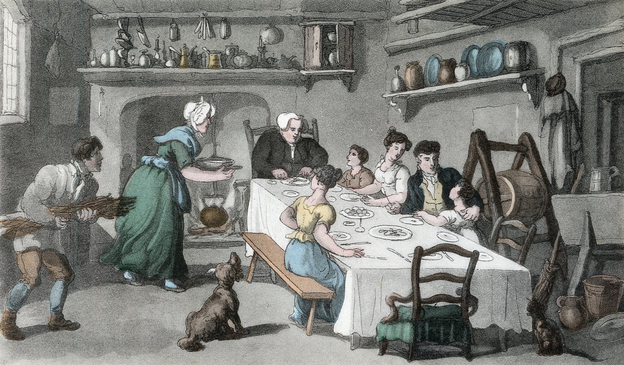 Mr. Burchells første besøg, illustration fra 