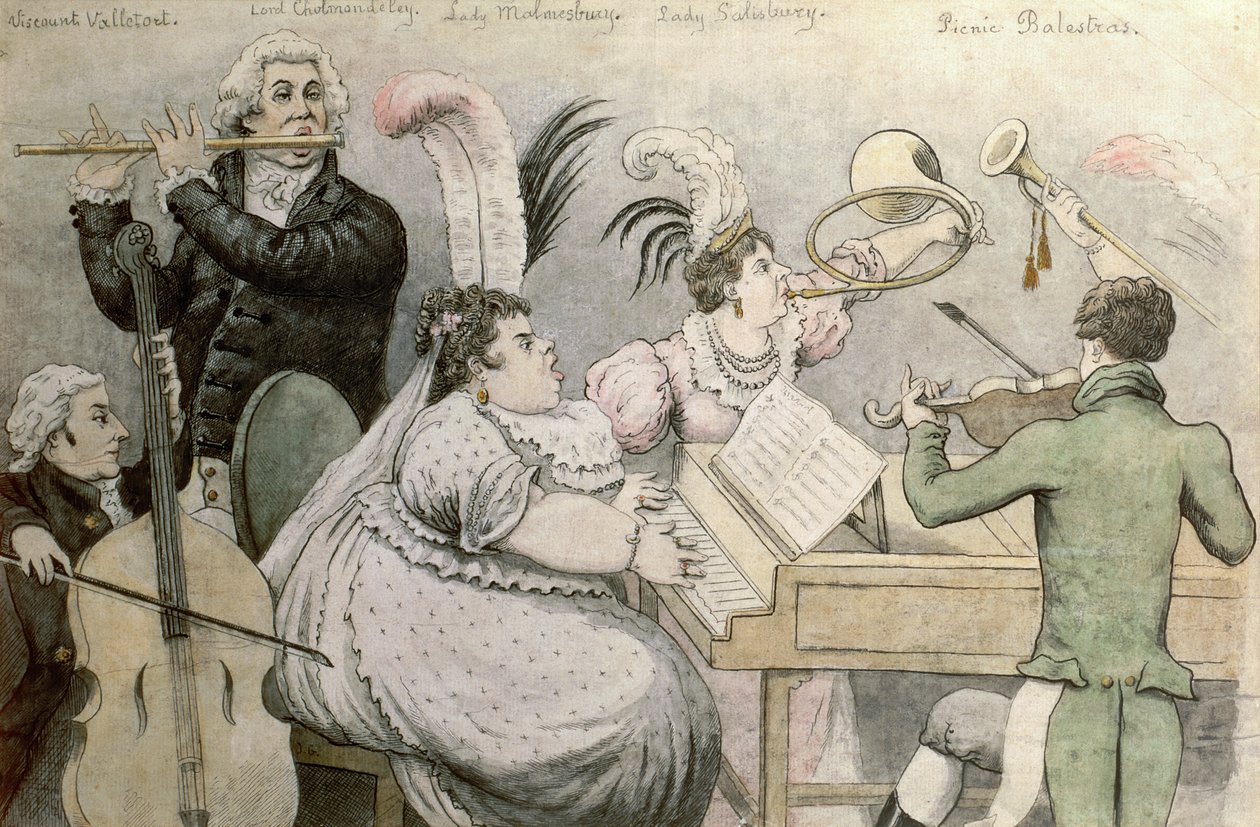 Musikalsk fest af Thomas Rowlandson